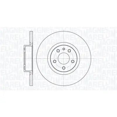 Disco de freno MAGNETI MARELLI 361302040145 Lujoso